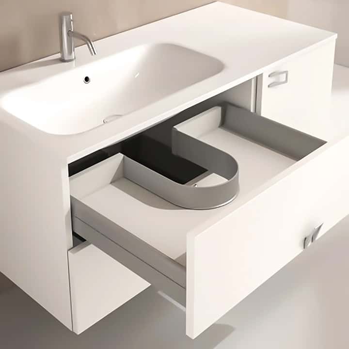 vanity drawer pipe cutout