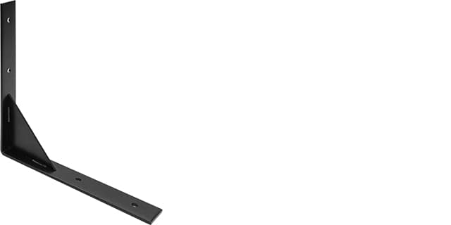 black l-bracket